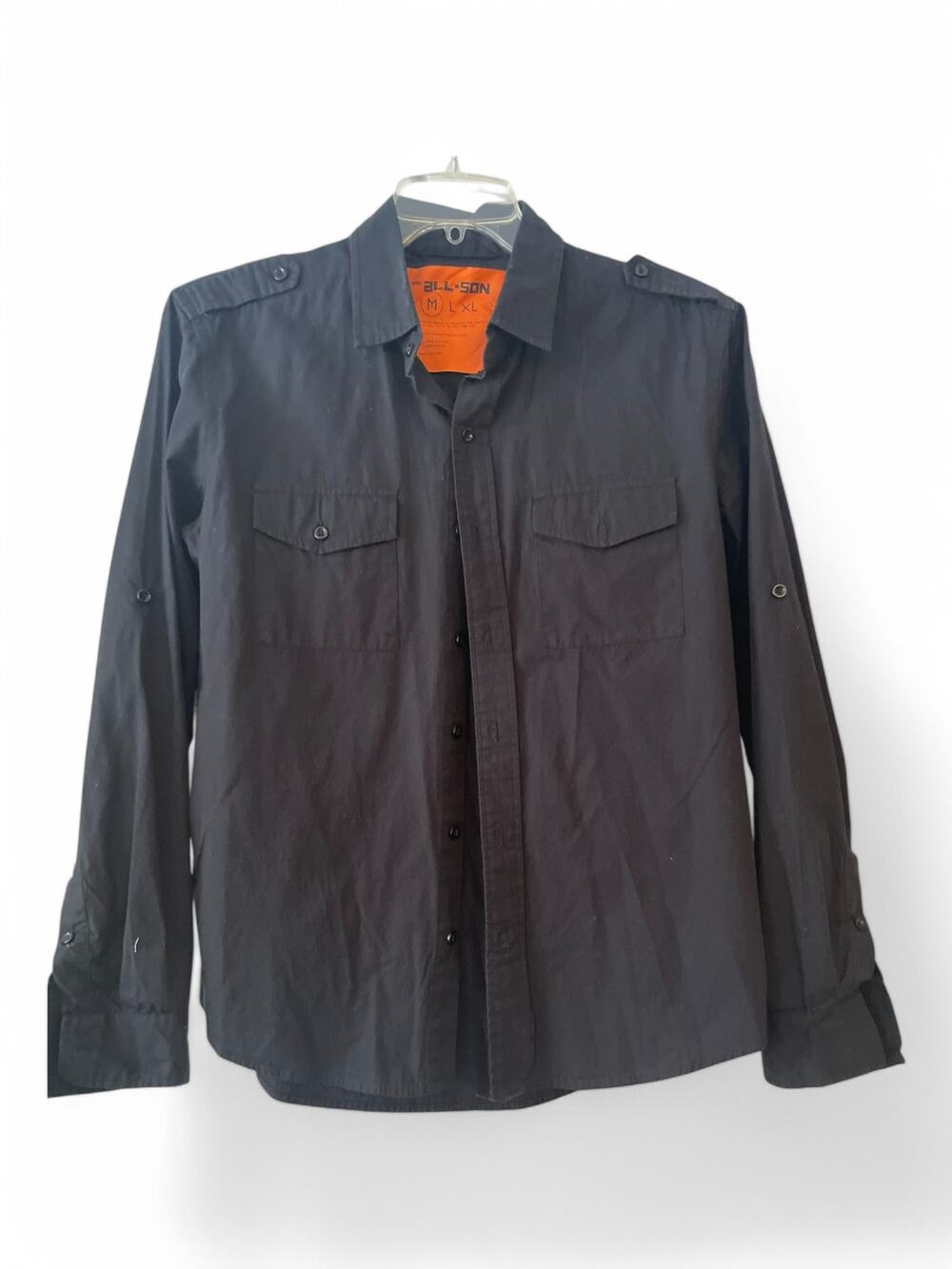 All Son Womens black blouse | shirt | Size Medium | EUC